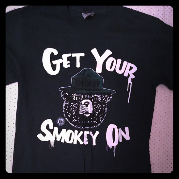 Other - Smoky the Bear Pot Funny Graphic Tee